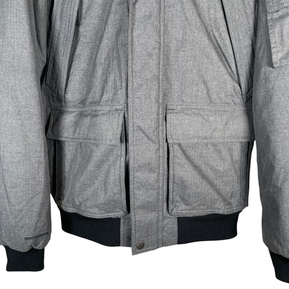 Eddie Bauer Superior Down WeatherEdge Parka Jacket Mens S Gray Faux Fur Hooded - Picture 5 of 9